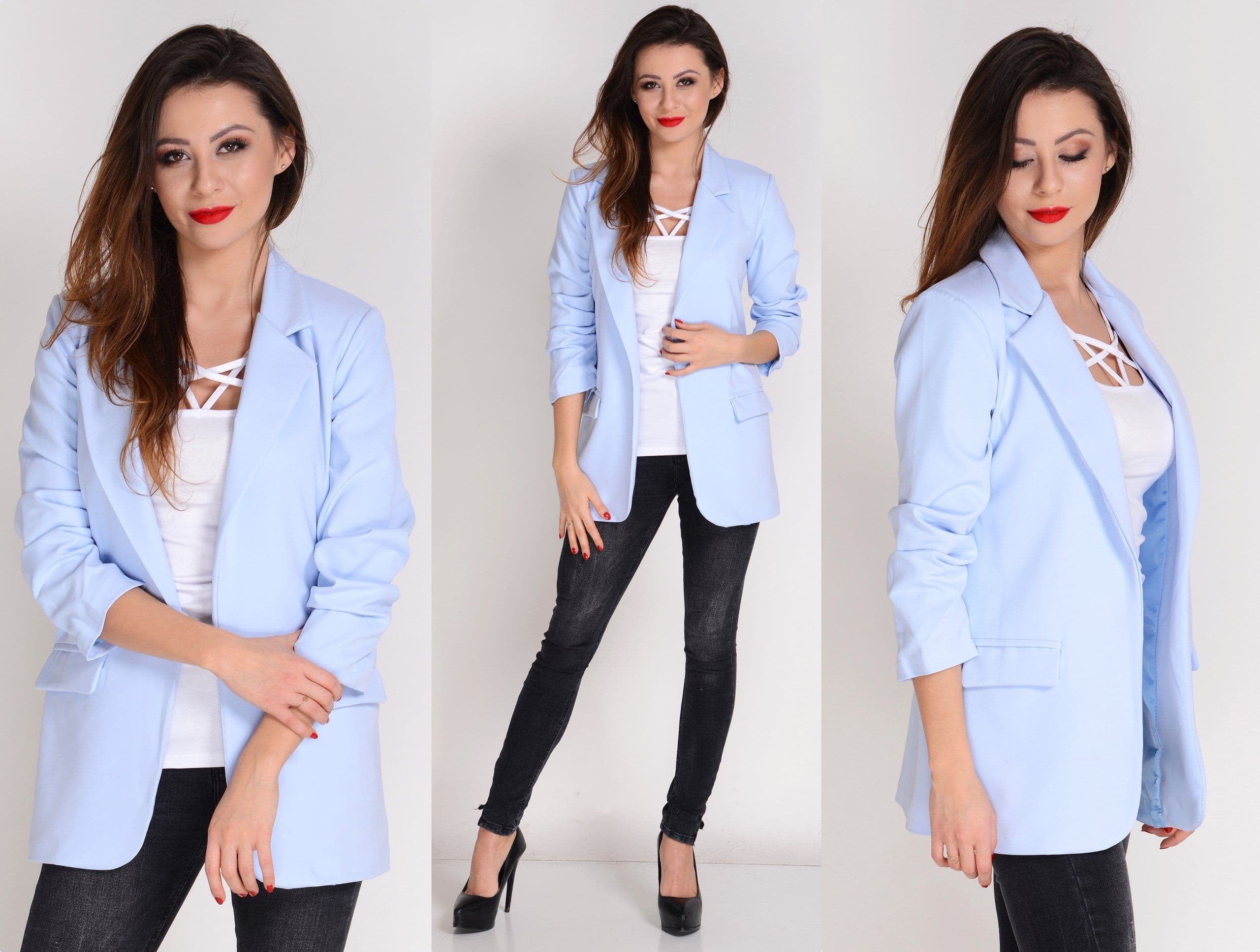 New Włoski Żakiet Elegancka marynarka KOLORY XL/42
