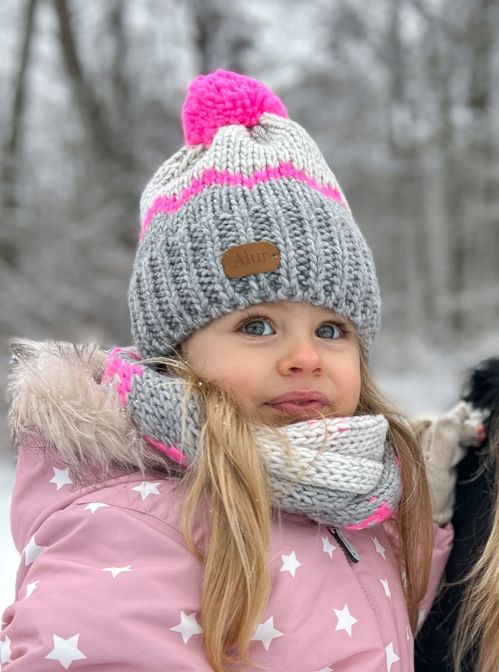 NORWESKI komplet zimowy CZAPKA z polarem + Szalik