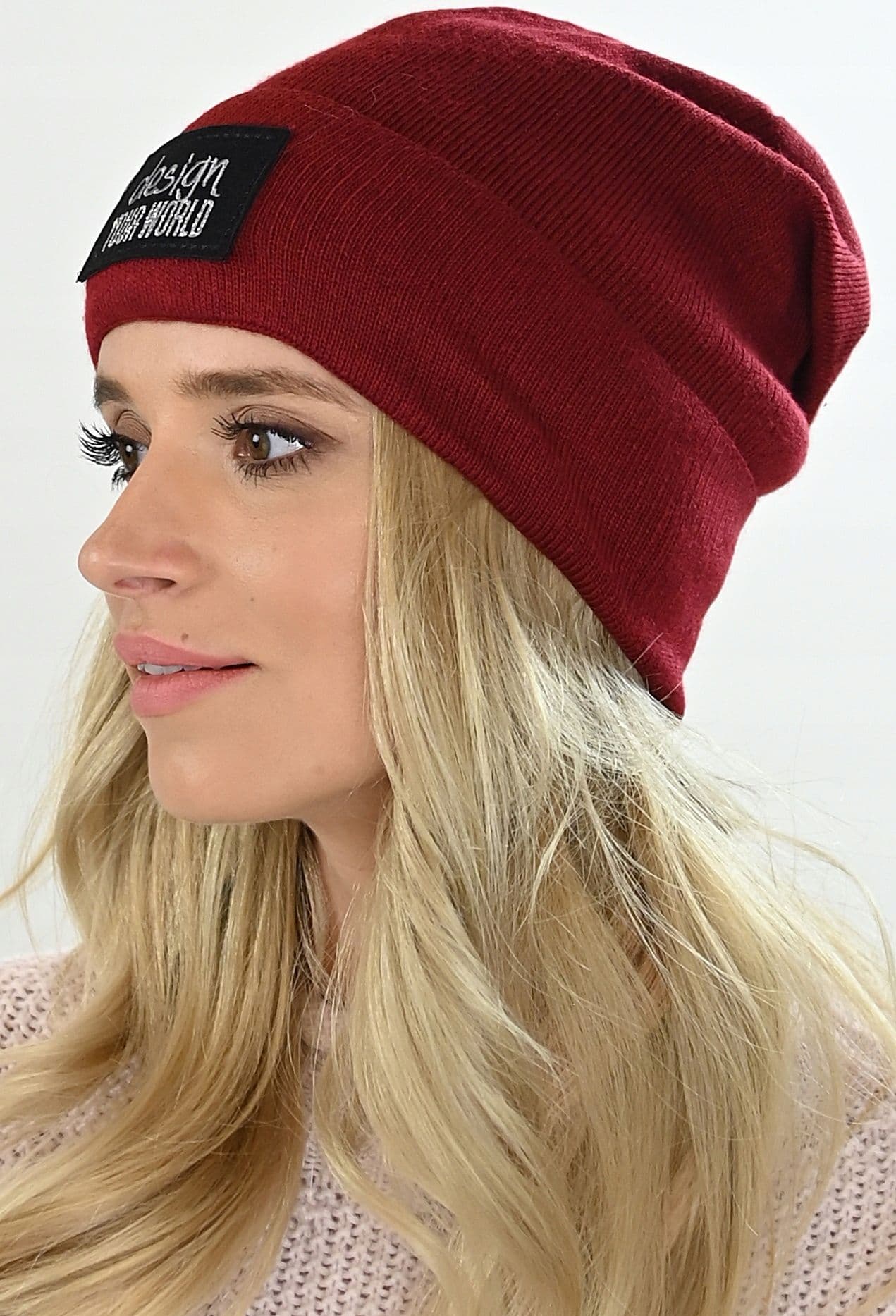 Czapka damska beanie podpinana M7