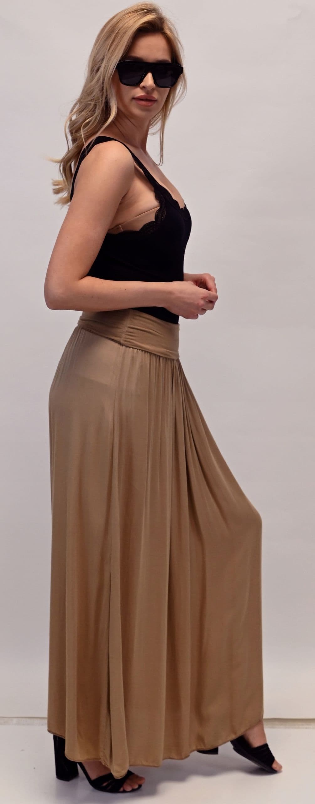 ZWIEWNA DŁUGA SPÓDNICA MAXI DO KOSTEK BOHO DAMSKA