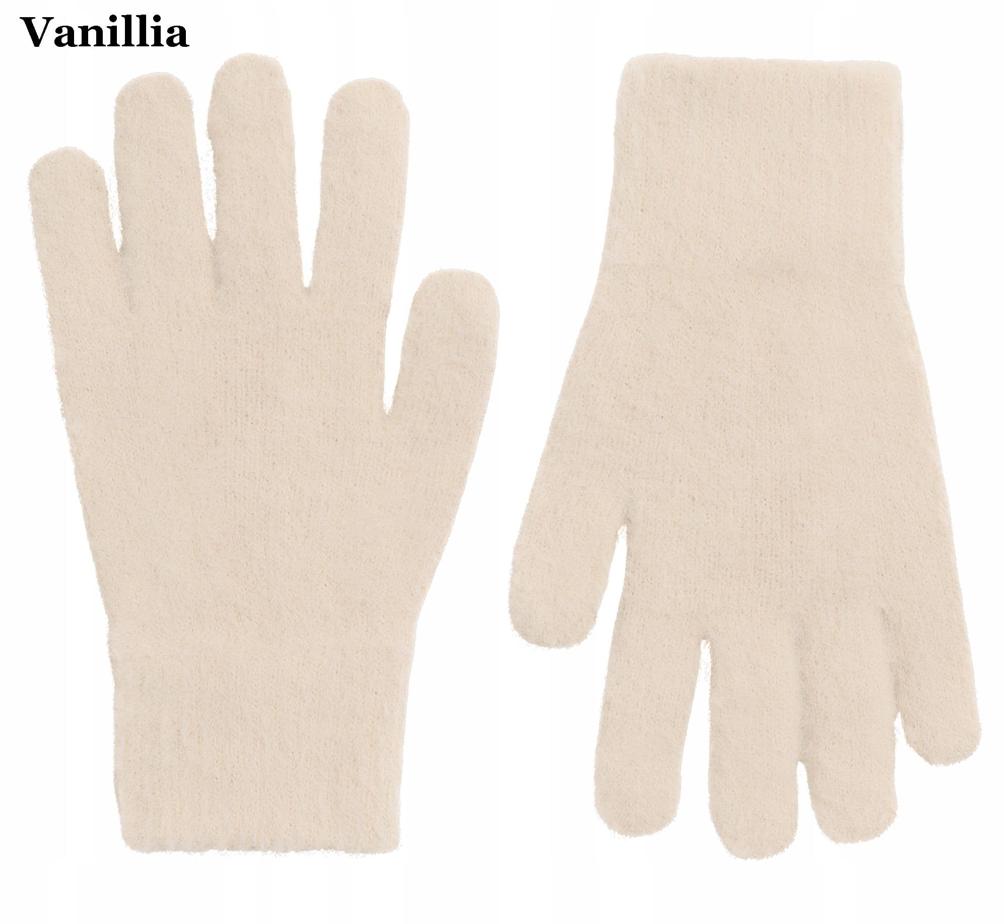 Vanilla rękawiczki zimowe damskie ELEGANCKIE ciepłe Palczatki zima - ALPAKA
