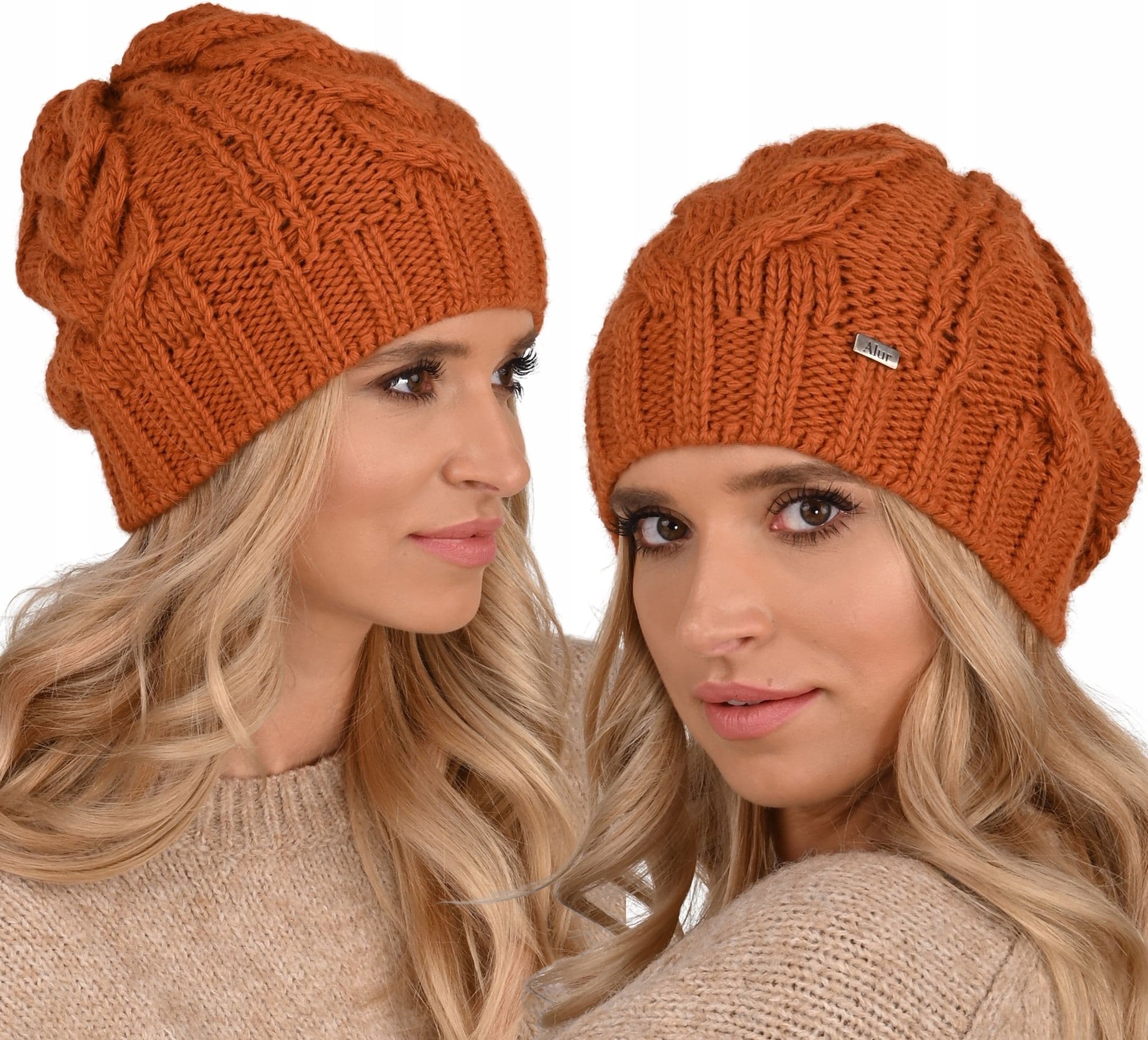 Ruda Gruba CZAPKA damska dziana Krasnal A4