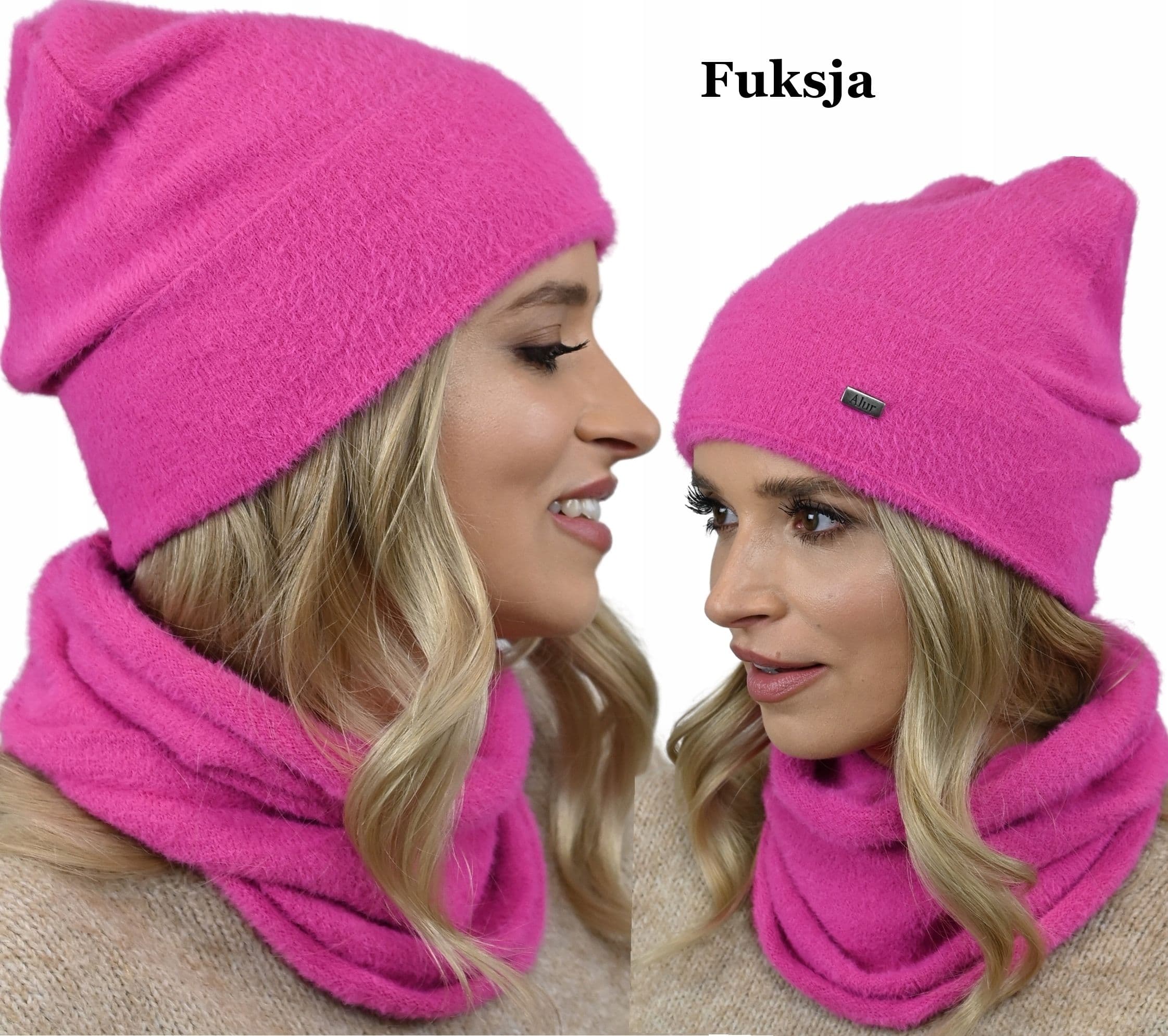 Zimowy Przyjemny Komplet Damski Alpaka KOLORY AL3
