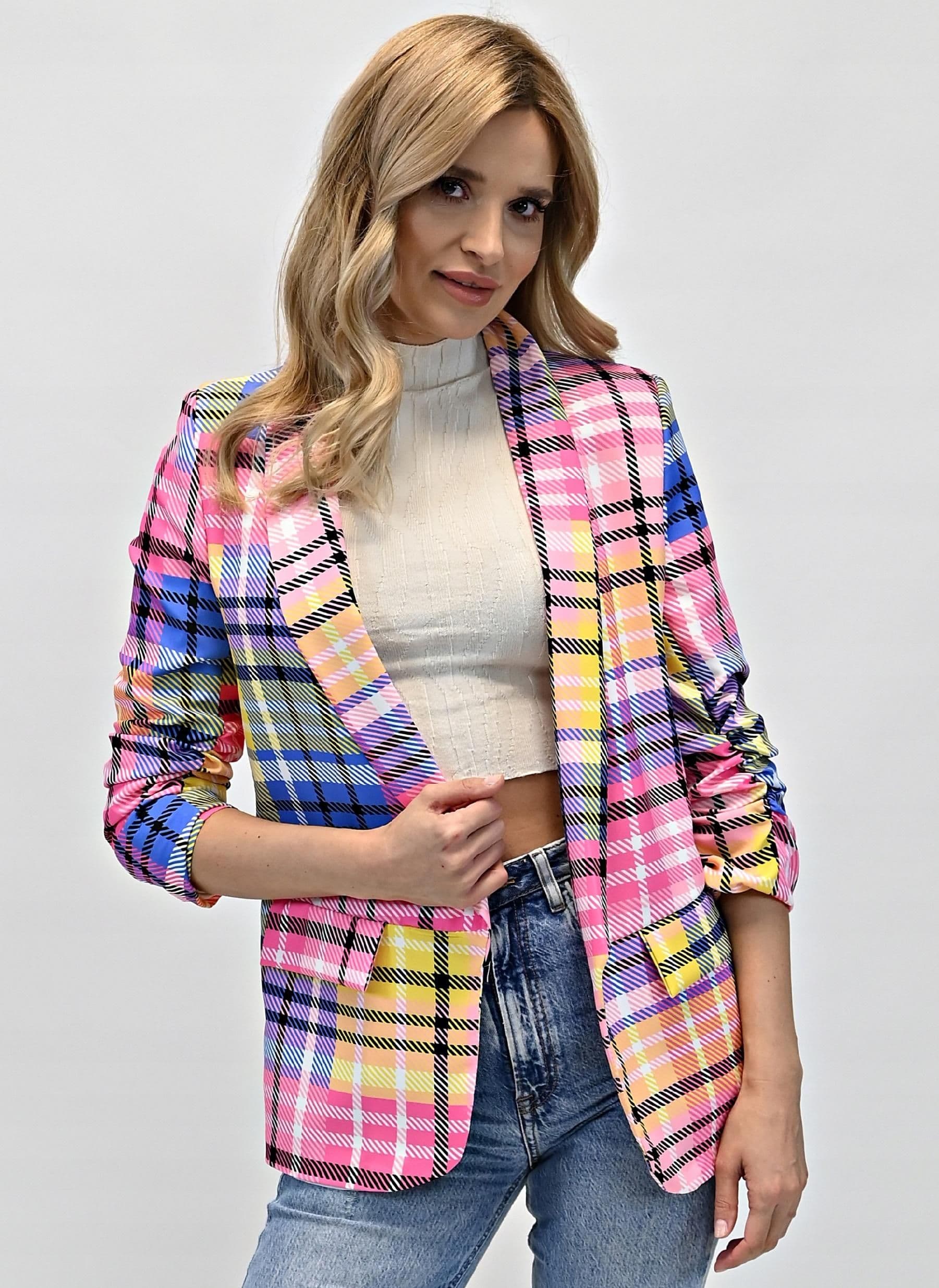 żakiet MARYNARKA damska - modna narzutka - XL/42
