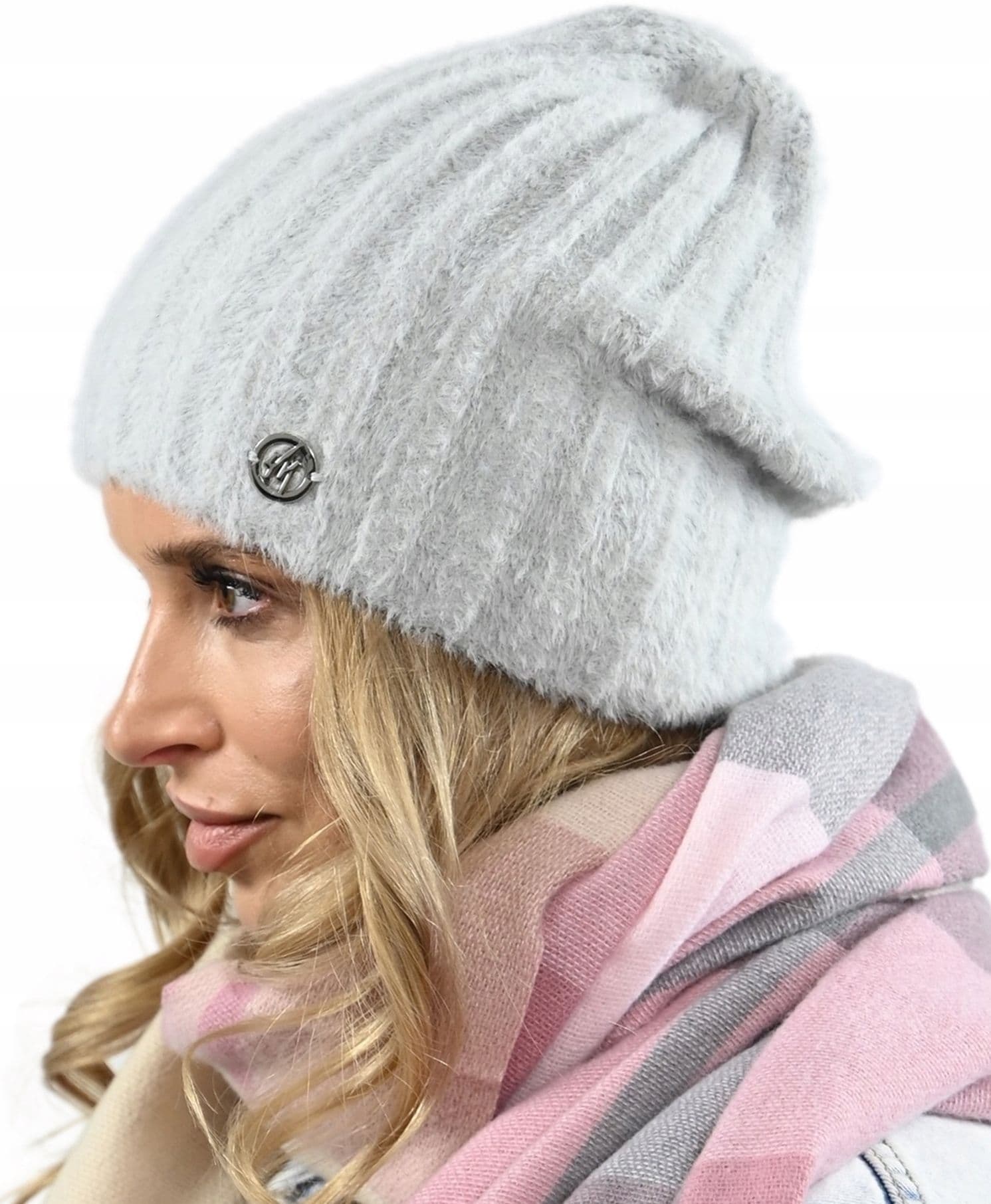 CZAPKA DAMSKA MAJKA BEANIE JESIENNA ZIMOWA prążek miekka jak Alpaka KOLORY