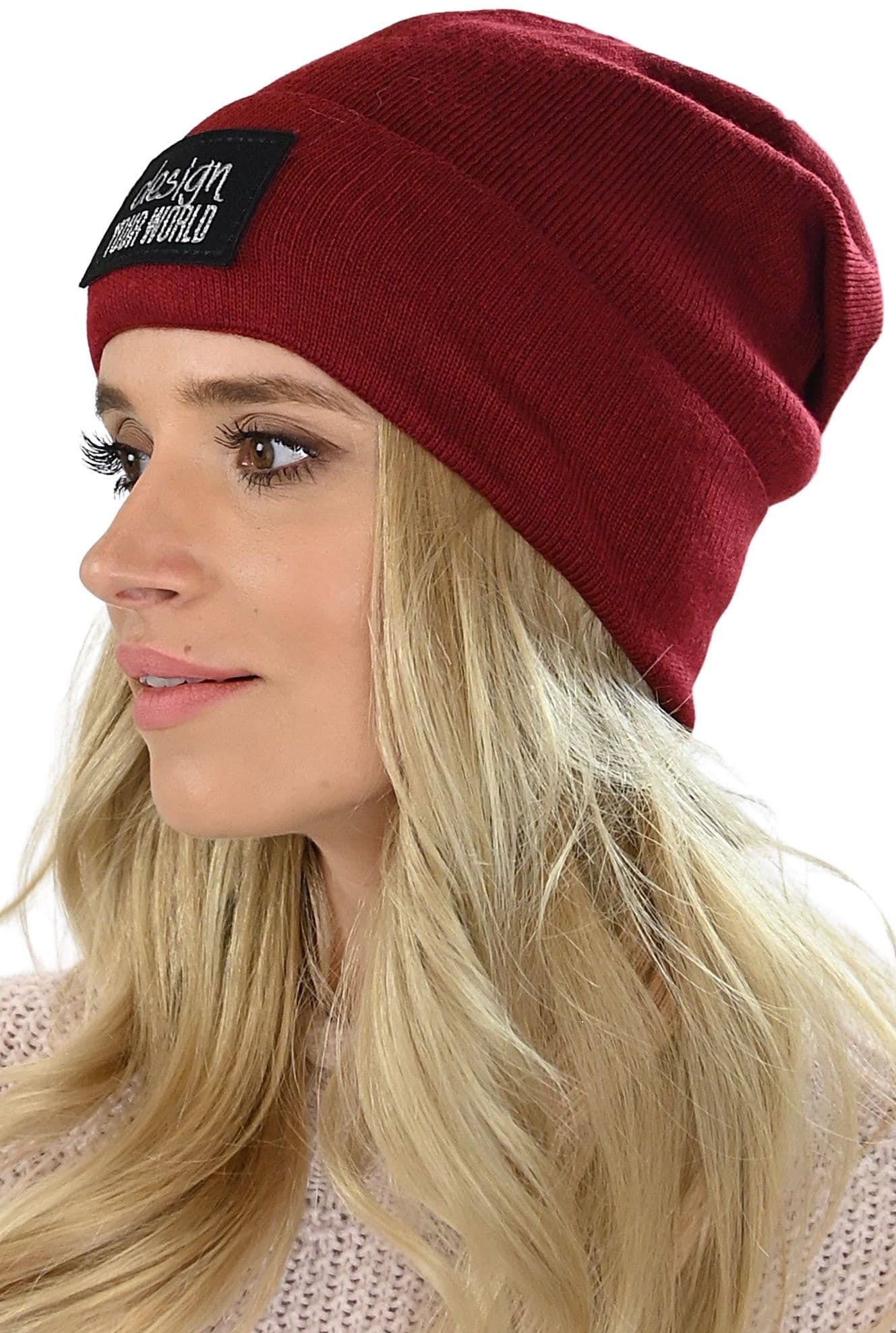 Czapka damska beanie podpinana M7