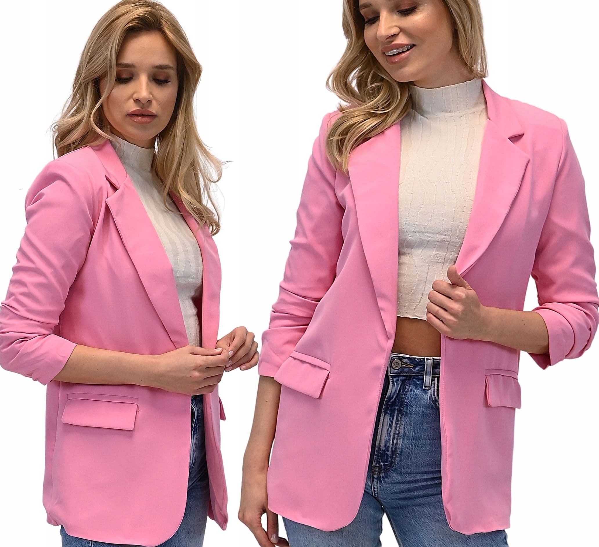 Marynarka Żakiet DAMSKA modny FASON elegancka M/38
