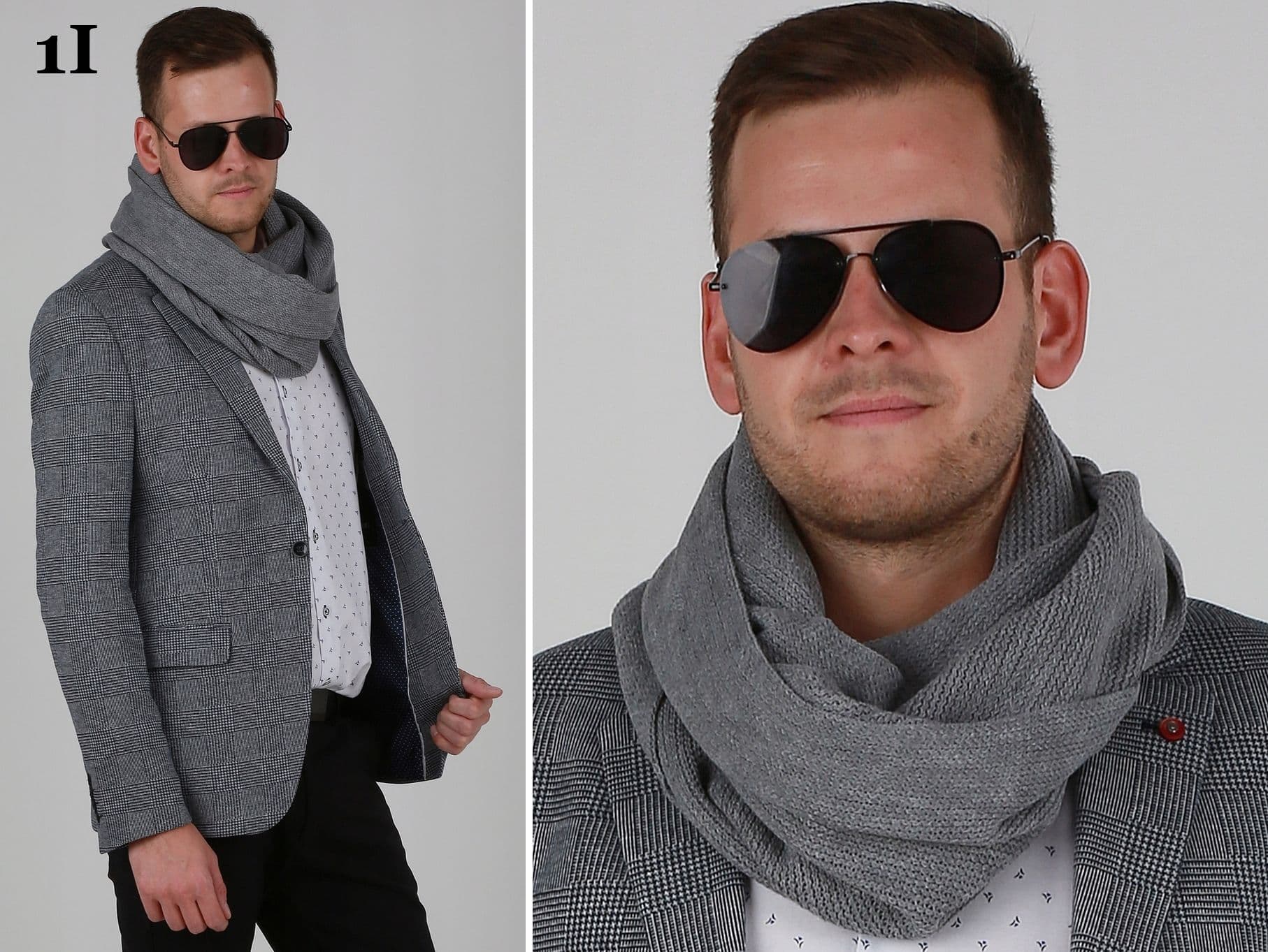 Męski młodzieżowy komin szalik szal tuba wysoka jakośc Polski produkt 1I