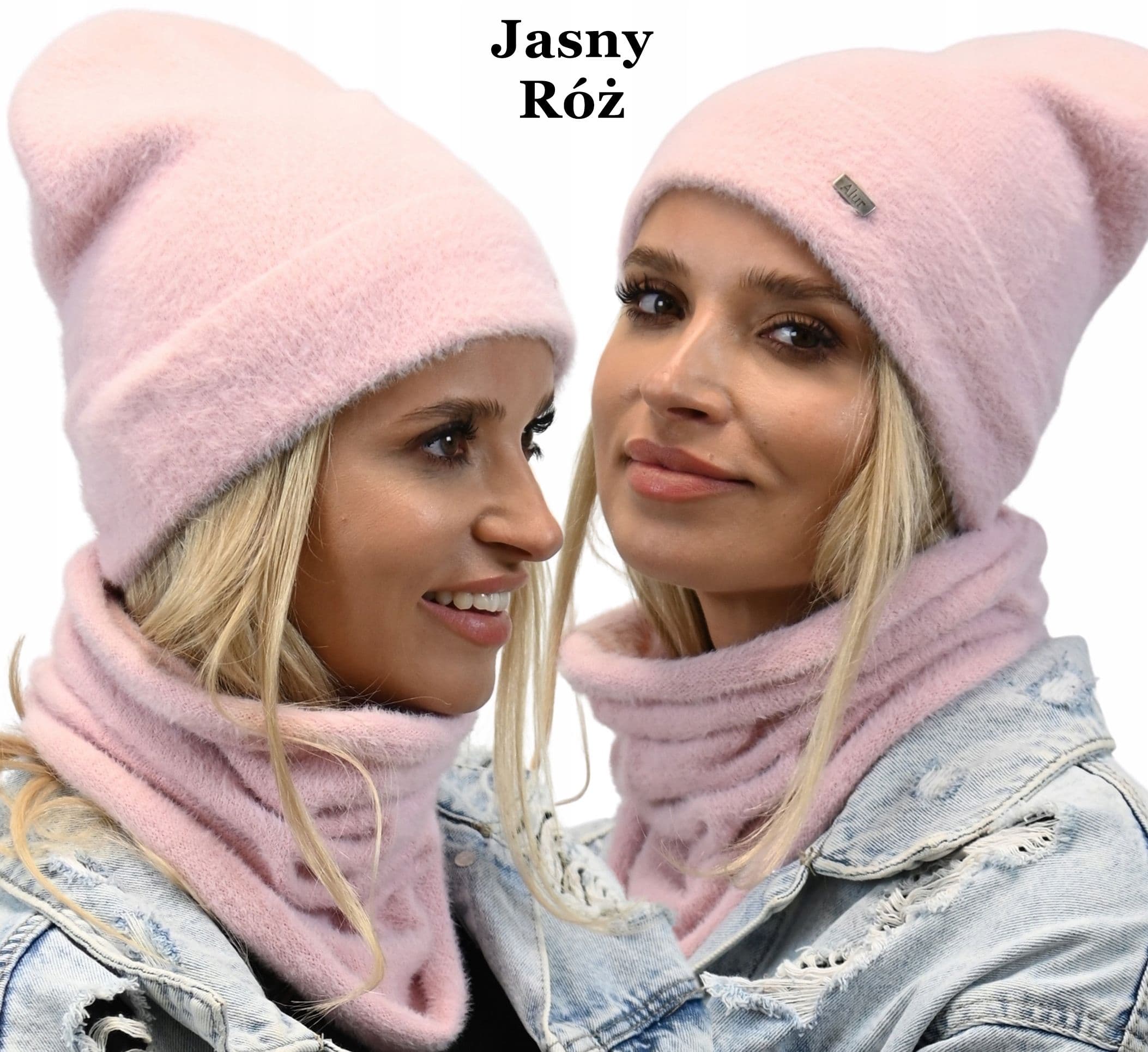 Zimowy Przyjemny Komplet Damski Alpaka KOLORY AL3