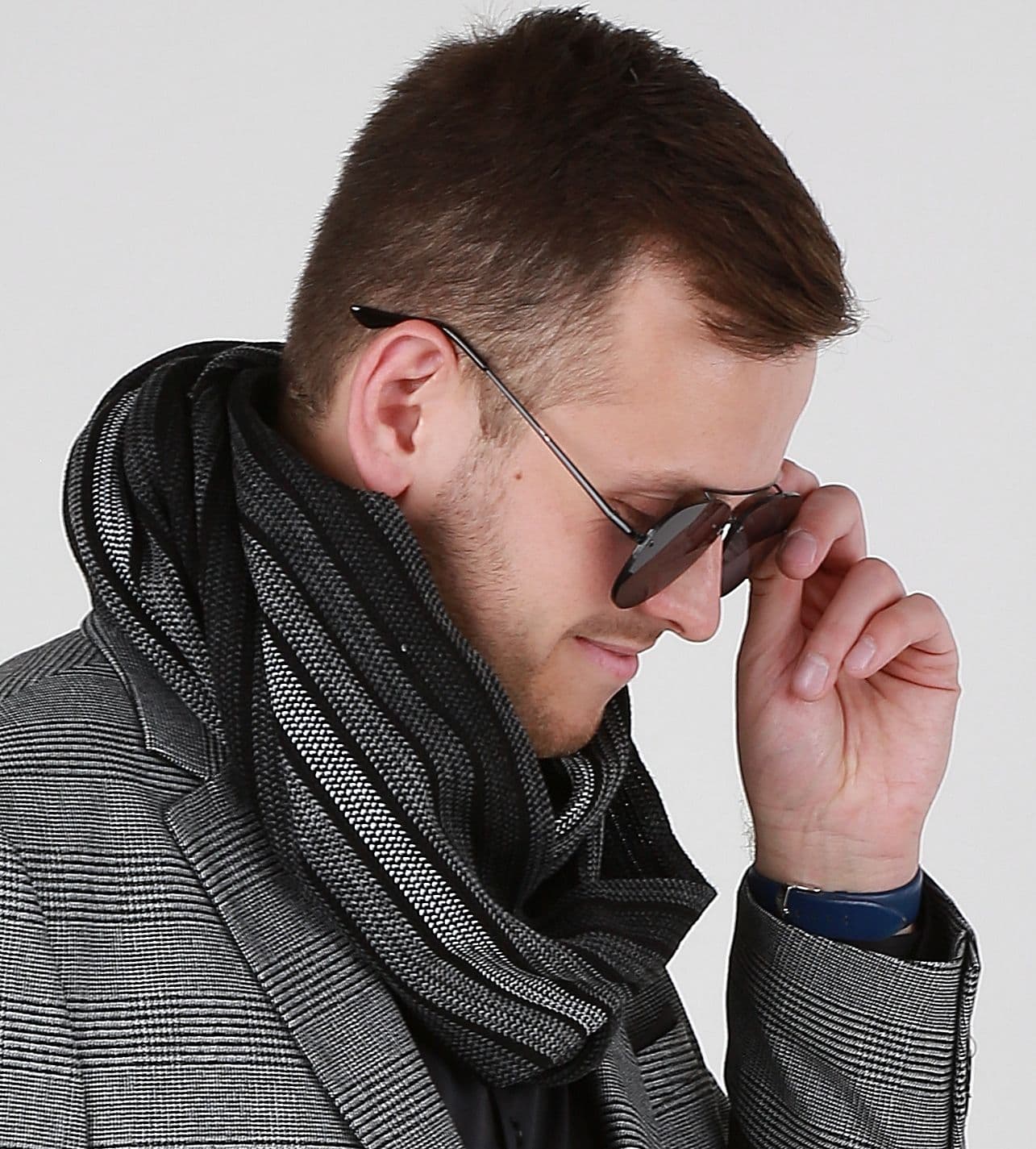 KOMIN męski ciepły szalik szal duży modny na zimę polski producent 1F