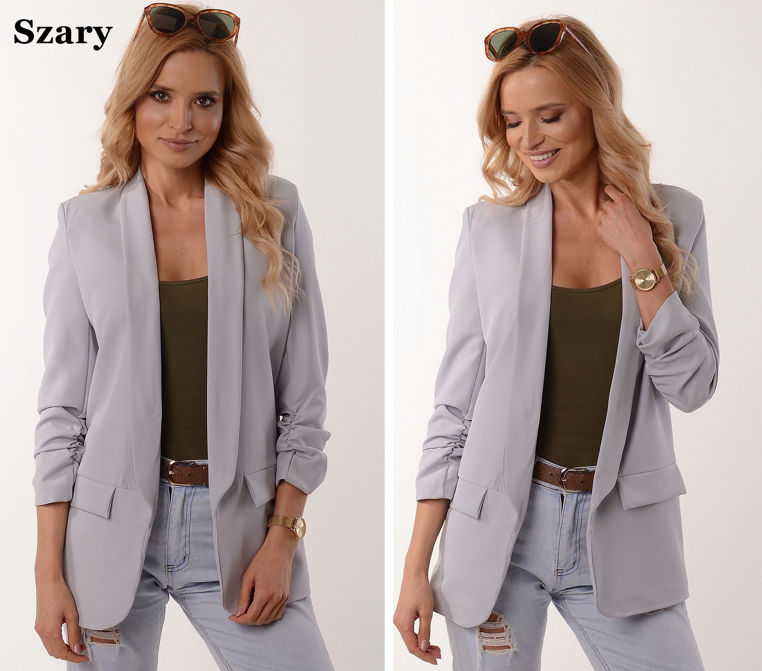 Stylowa Marynarka z klapami KOLORY Z1 XXL/44
