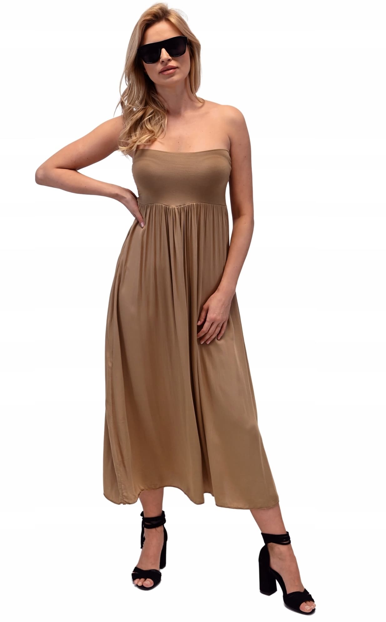 ZWIEWNA DŁUGA SPÓDNICA MAXI DO KOSTEK BOHO DAMSKA