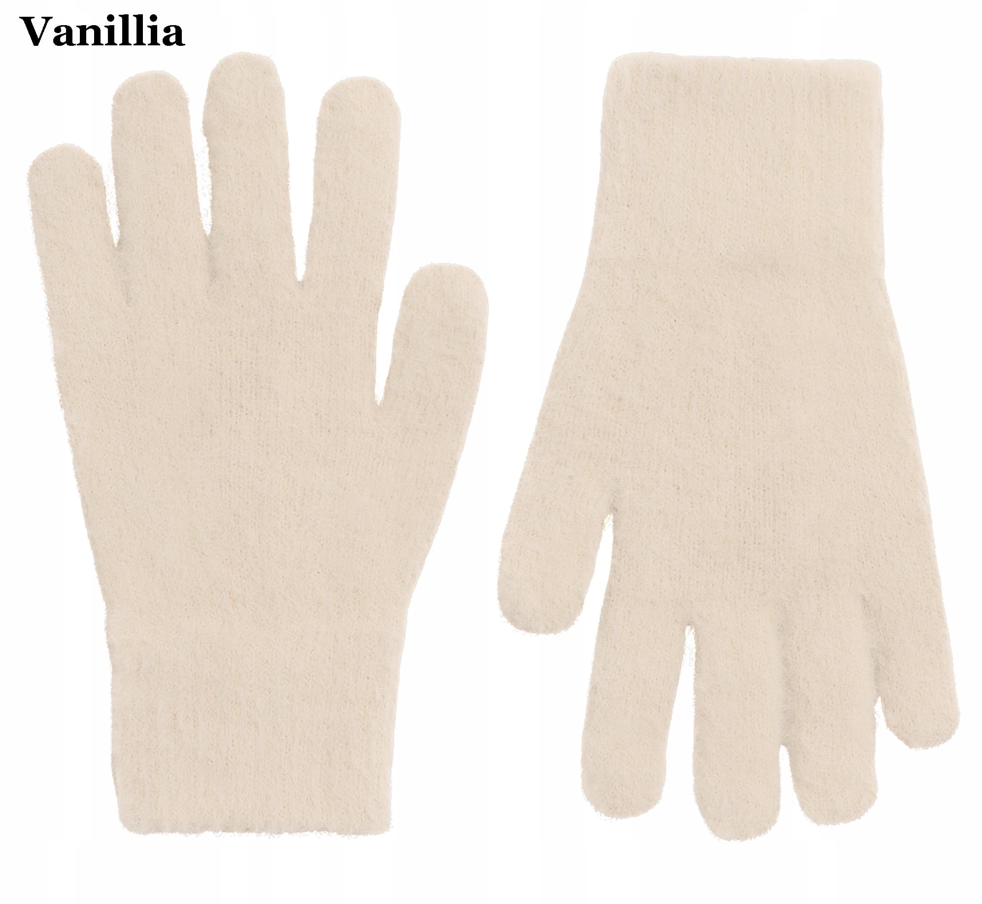 Vanilla rękawiczki zimowe damskie ELEGANCKIE ciepłe Palczatki zima - ALPAKA