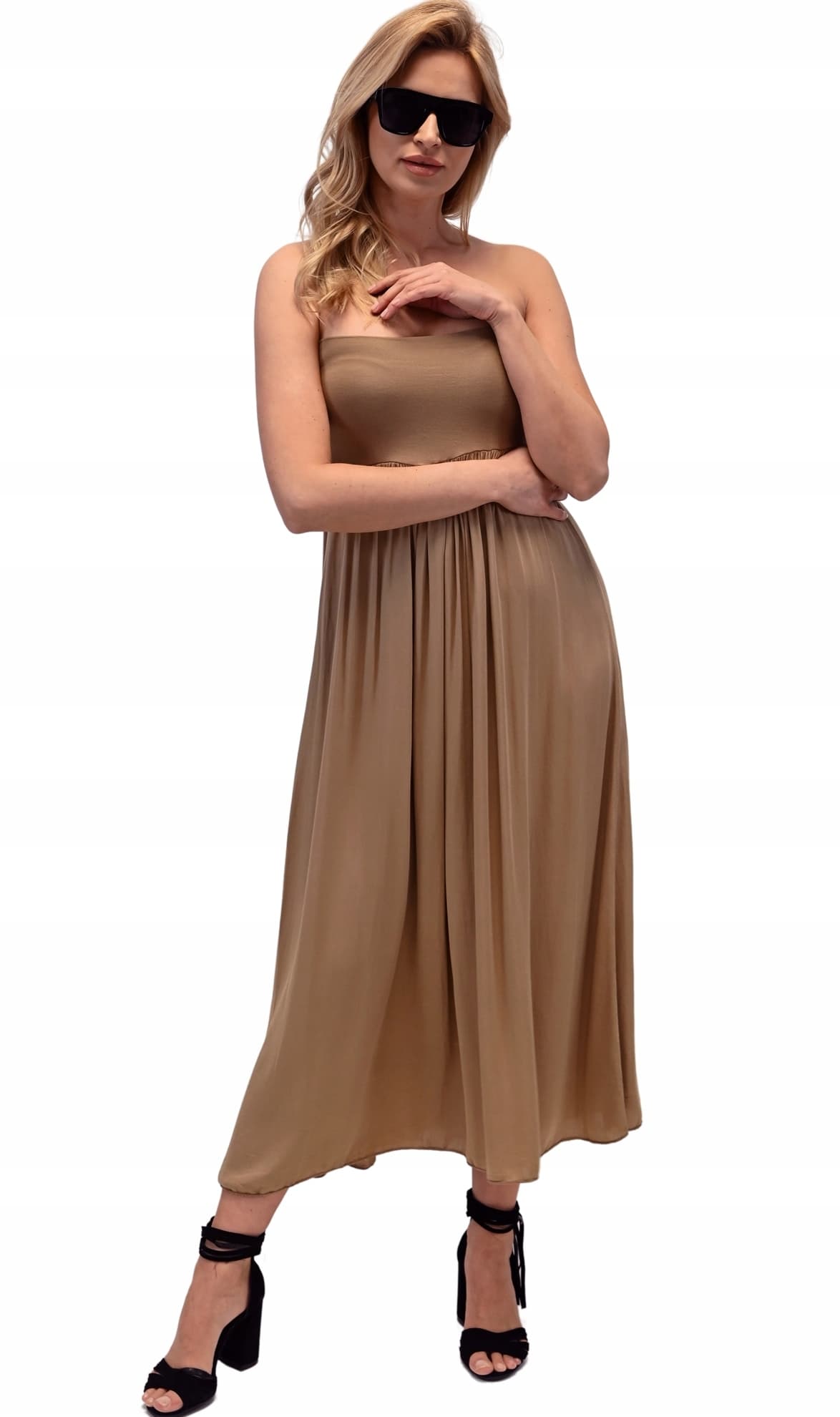 ZWIEWNA DŁUGA SPÓDNICA MAXI DO KOSTEK BOHO DAMSKA