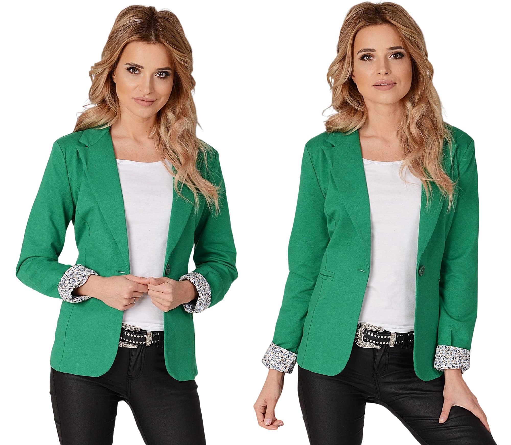 Casual MARYNARKA ŻAKIET włoska KOLORY L/40