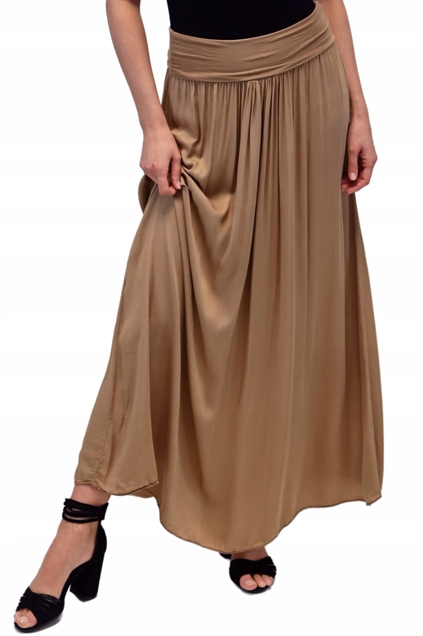 ZWIEWNA DŁUGA SPÓDNICA MAXI DO KOSTEK BOHO DAMSKA