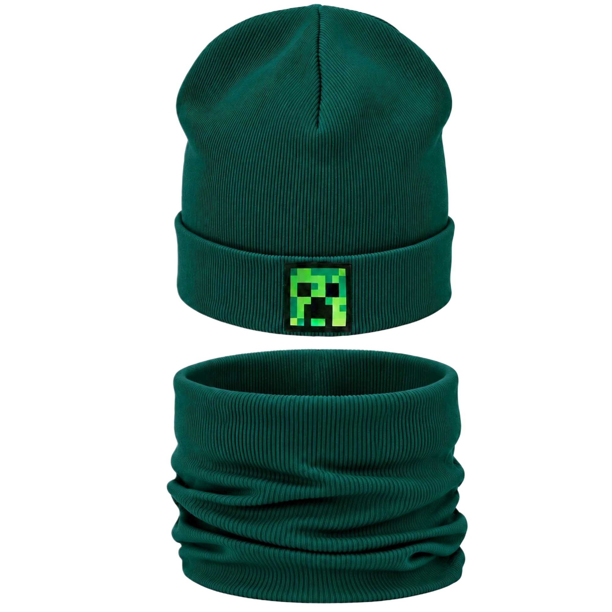 Komplet Mincraft Butelkowa Zieleń