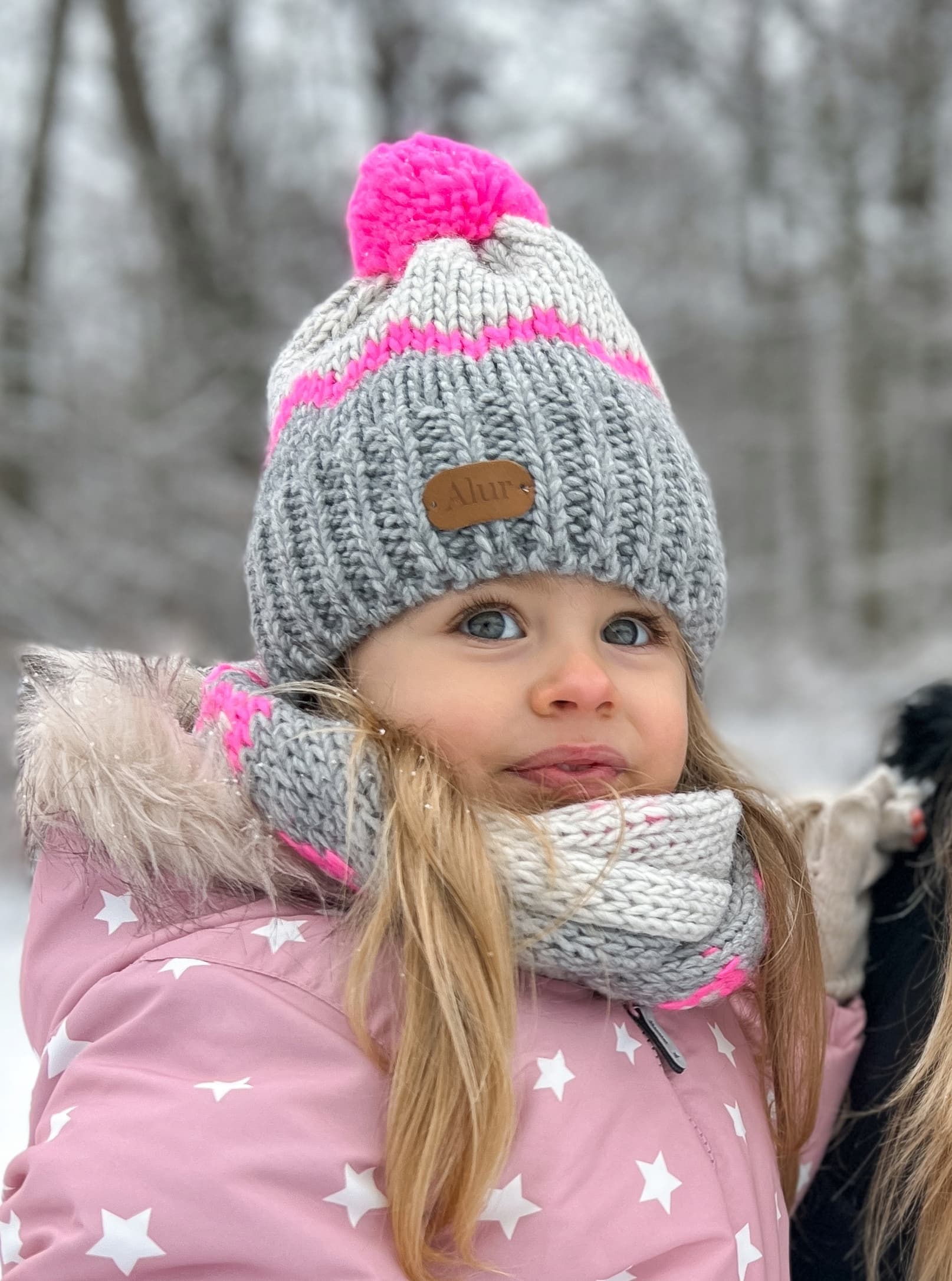 NORWESKI komplet zimowy CZAPKA z polarem + Szalik