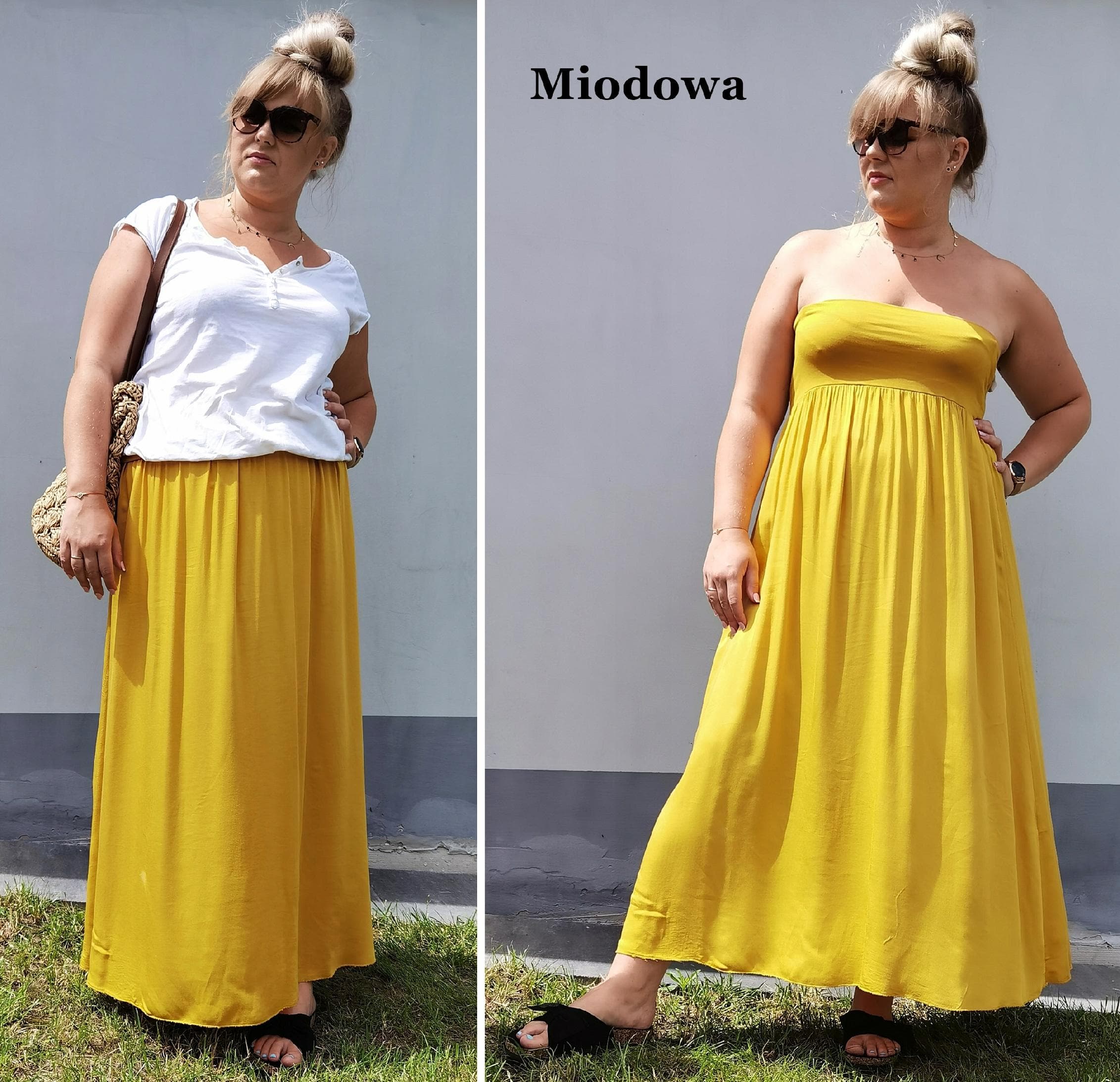Zwiewna długa spódnica plus size 2XL 3XL 4XL 5XL