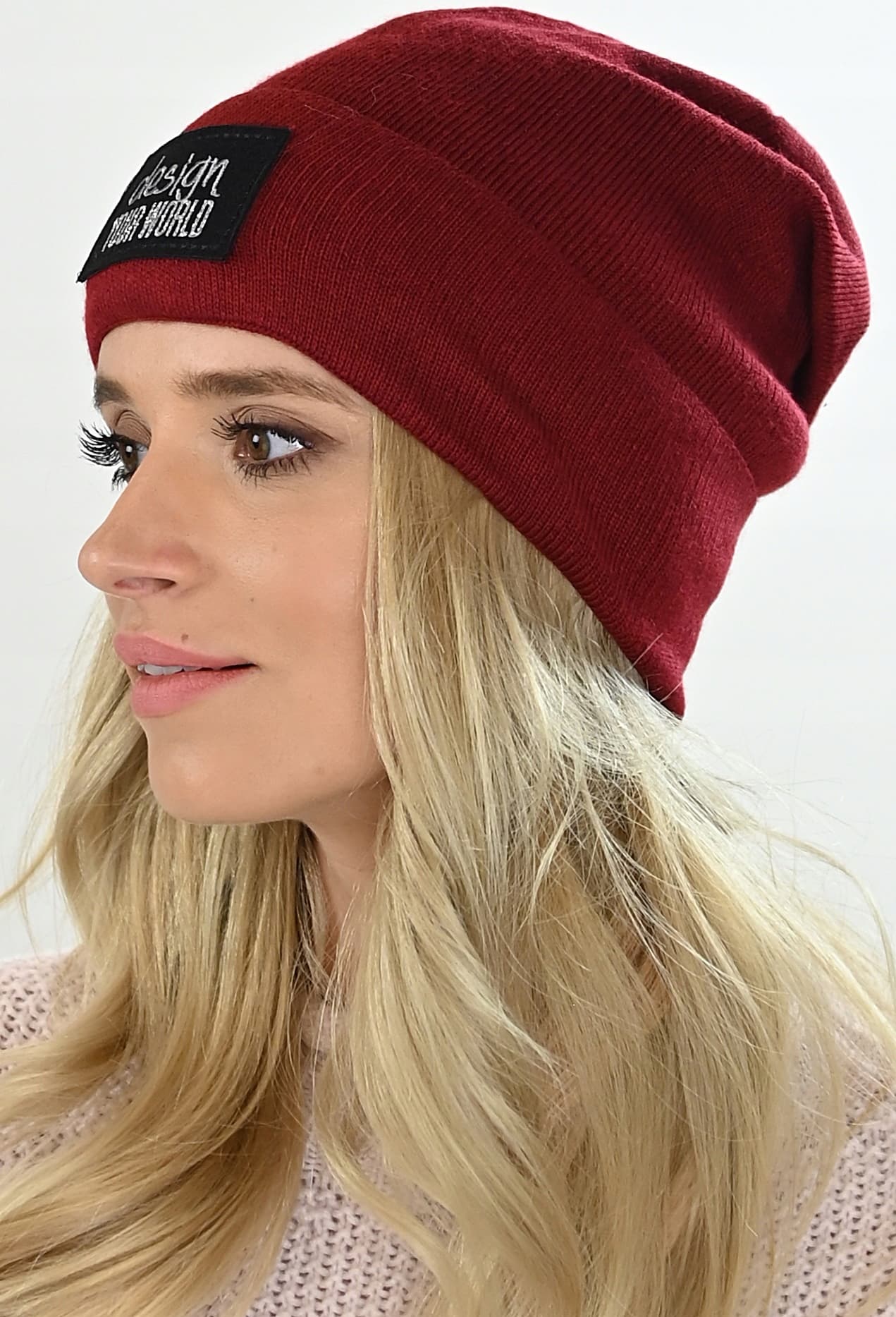 Czapka damska beanie podpinana M7