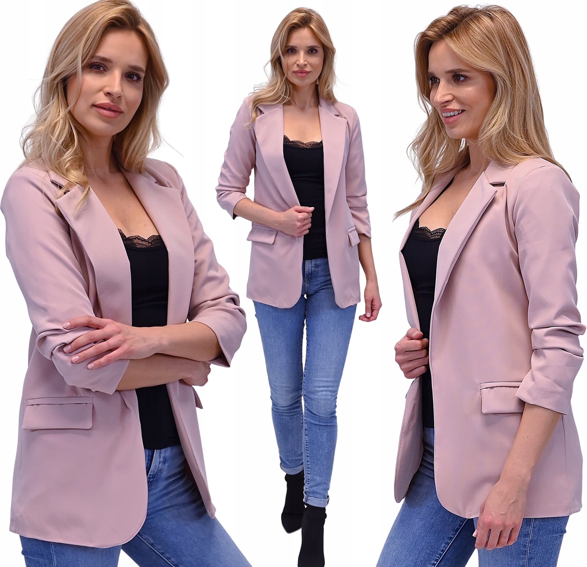 MARYNARKA ŻAKIET DAMSKA elegancka 3XL/46