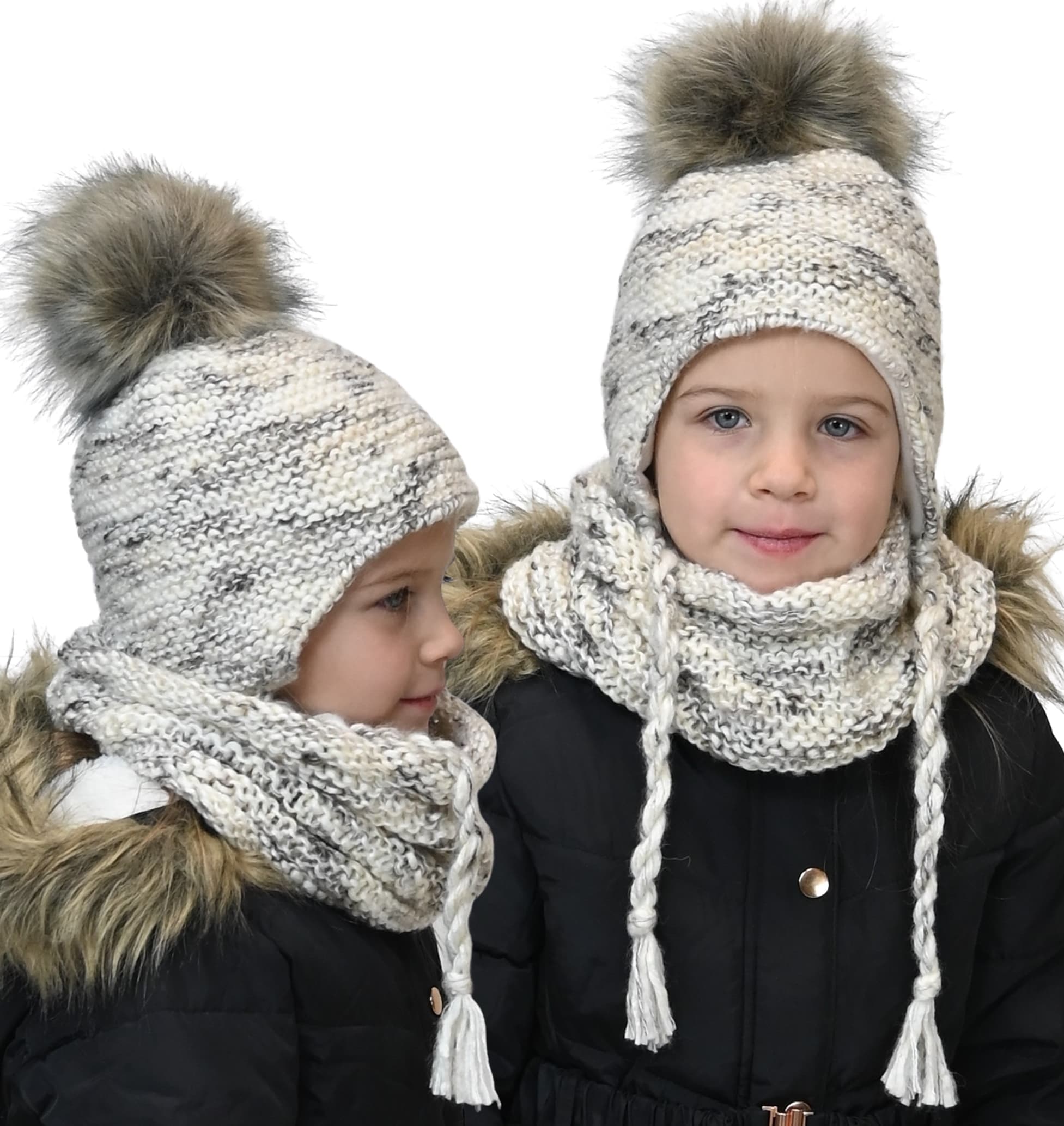 Modny Dziecięcy Komplet CZAPKA KOMIN wz4