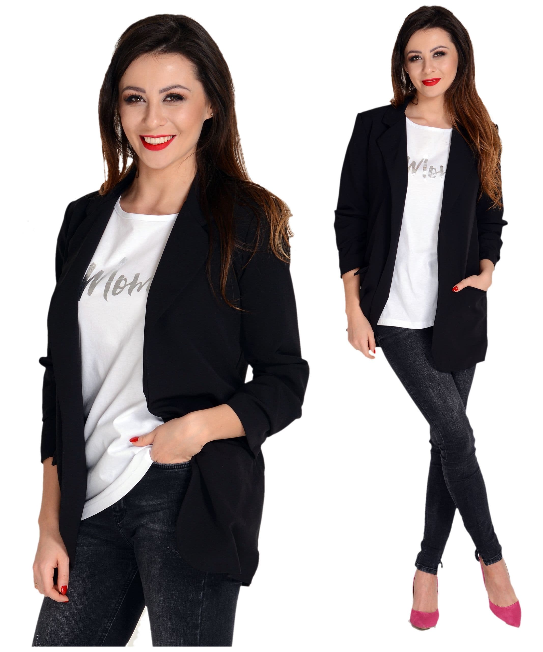New Włoski Żakiet Elegancka marynarka KOLORY XL/42