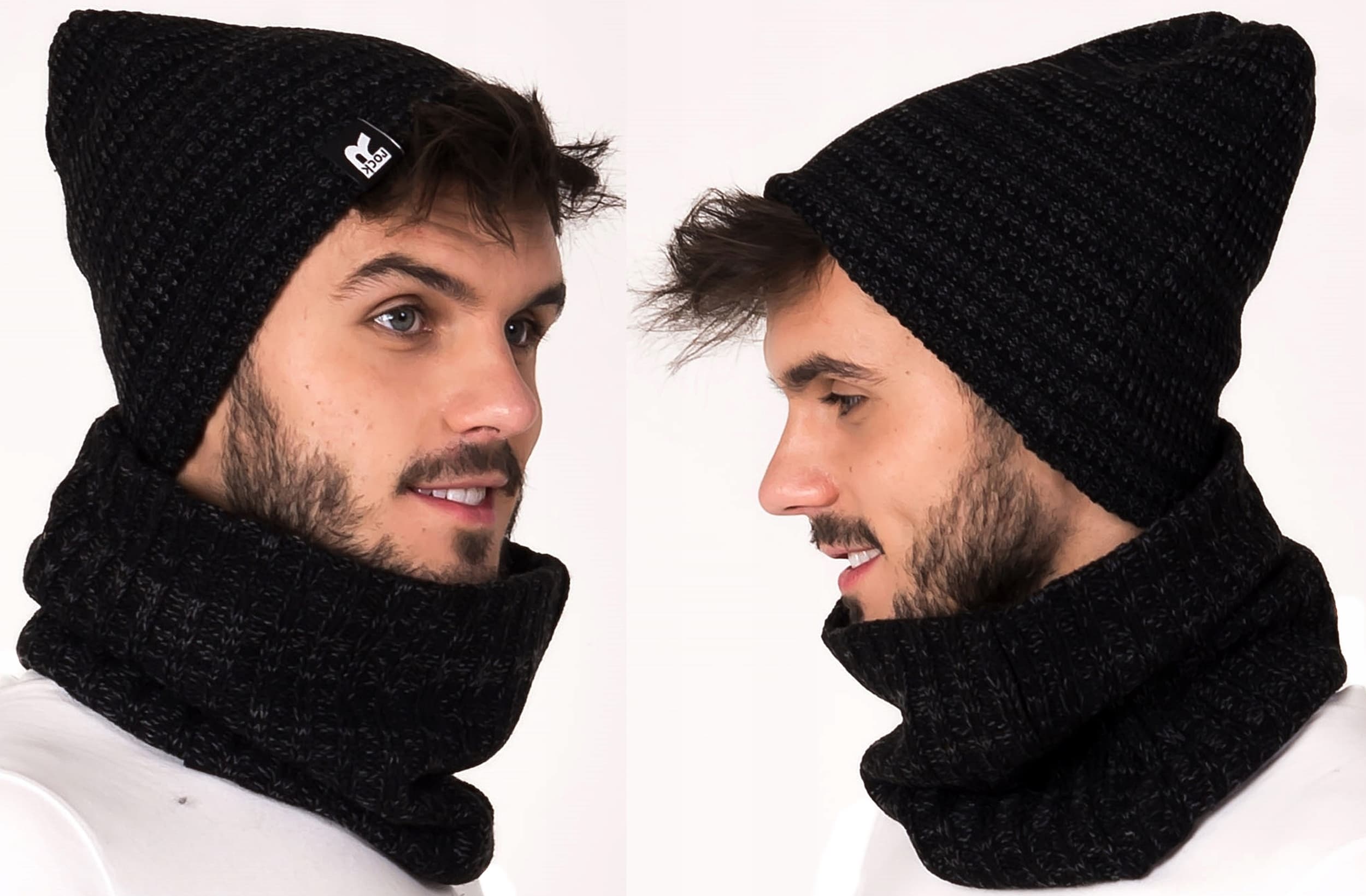 ciepły komplet zimowy MĘSKI komin czapka zestaw polski producent wz3 K5