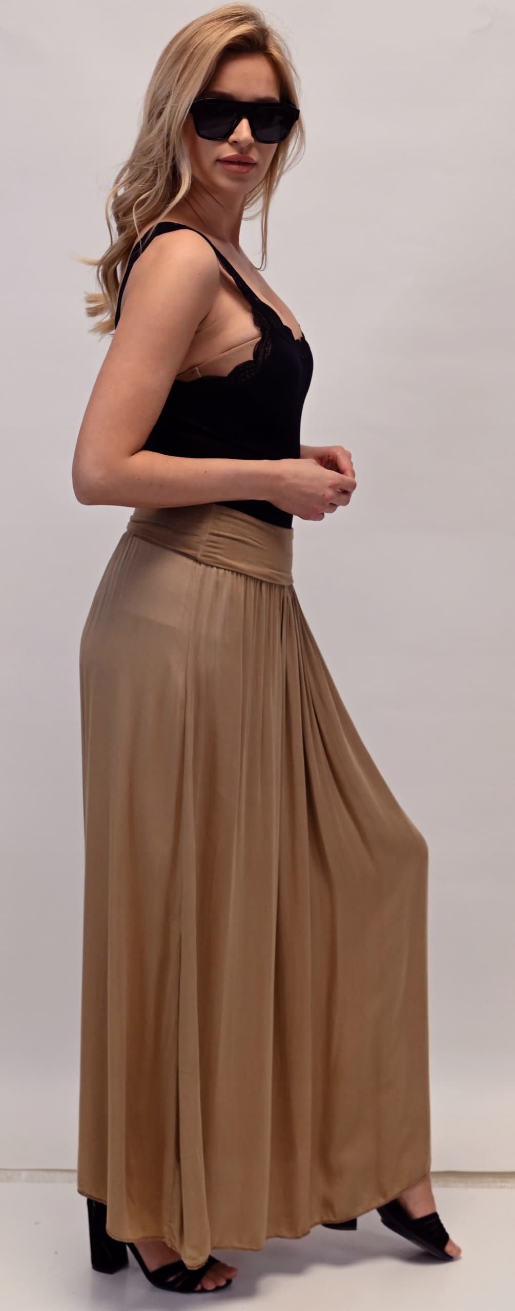 ZWIEWNA DŁUGA SPÓDNICA MAXI DO KOSTEK BOHO DAMSKA