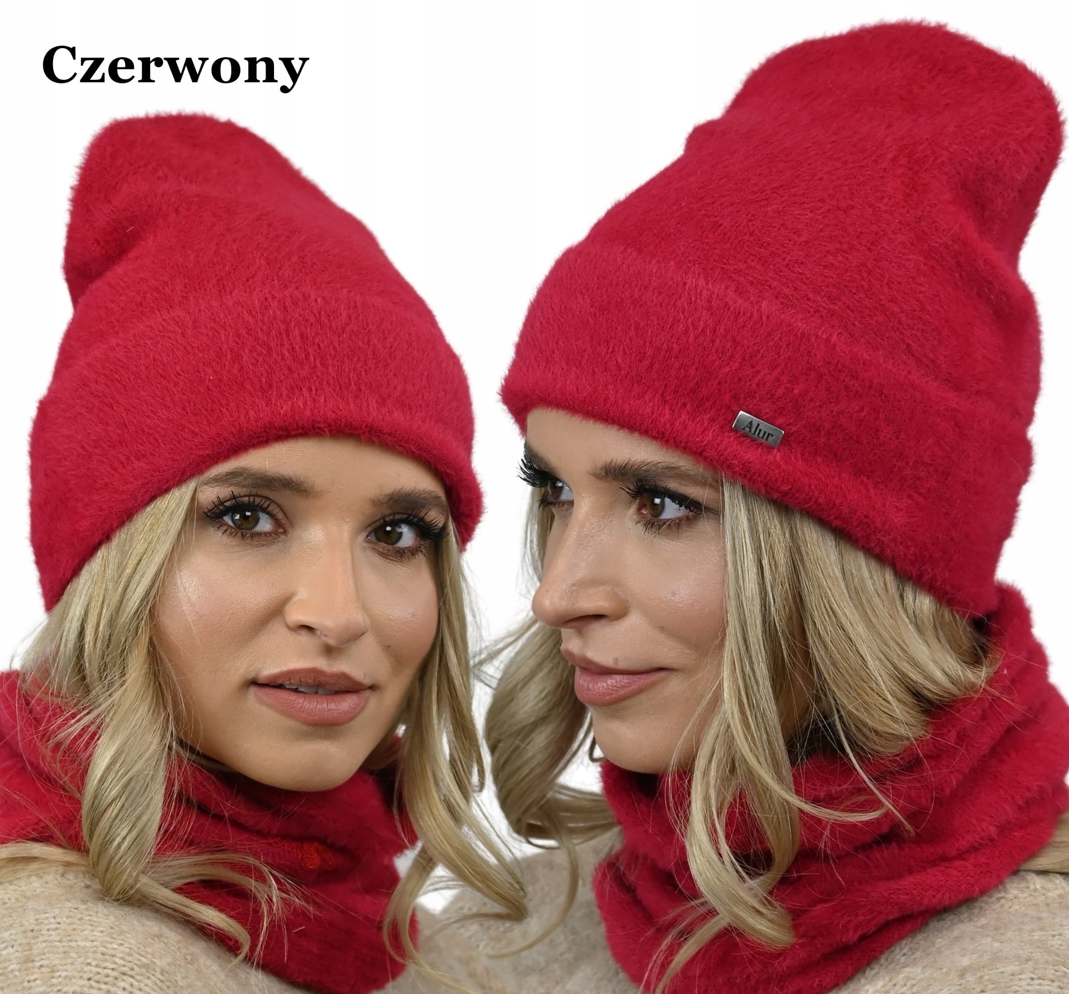 Zimowy Przyjemny Komplet Damski Alpaka KOLORY AL3
