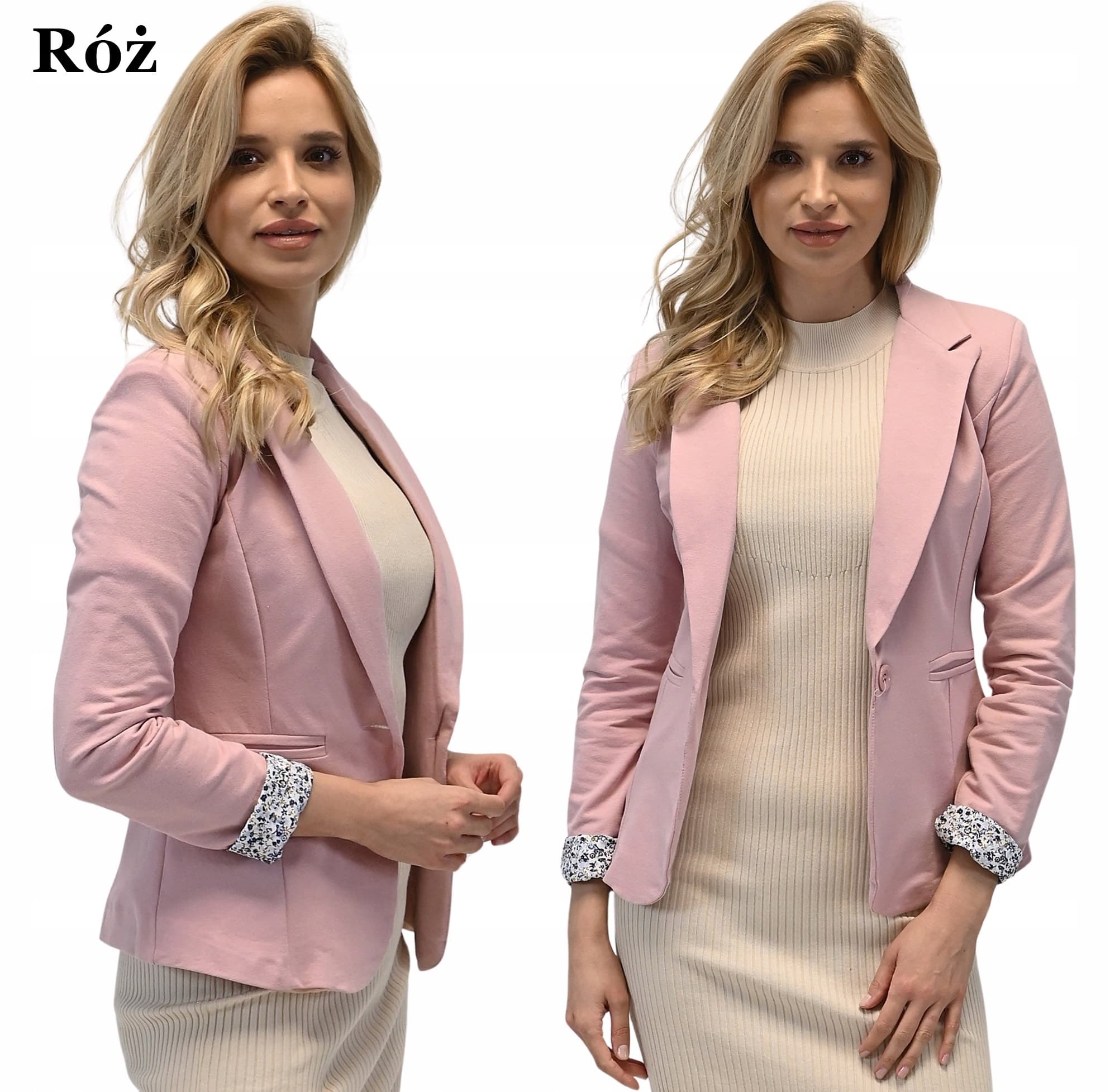 WŁOSKA damska MARYNARKA ŻAKIET miejski STYL jakość M/38