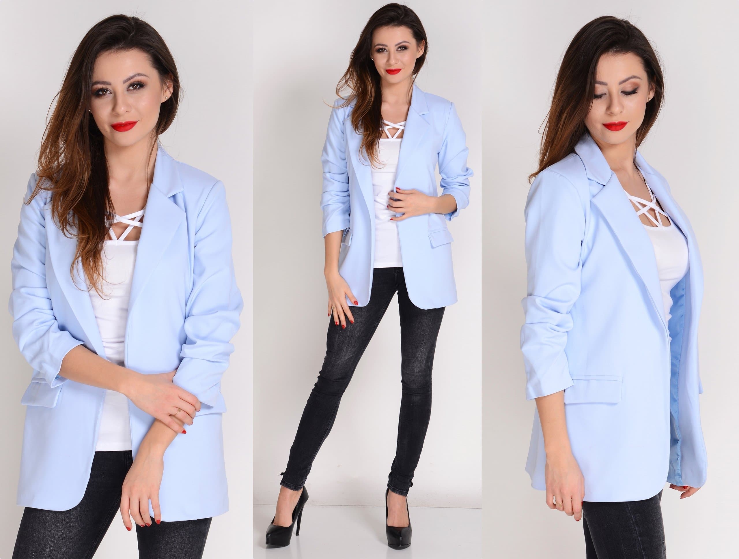 New Włoski Żakiet Elegancka marynarka KOLORY XL/42