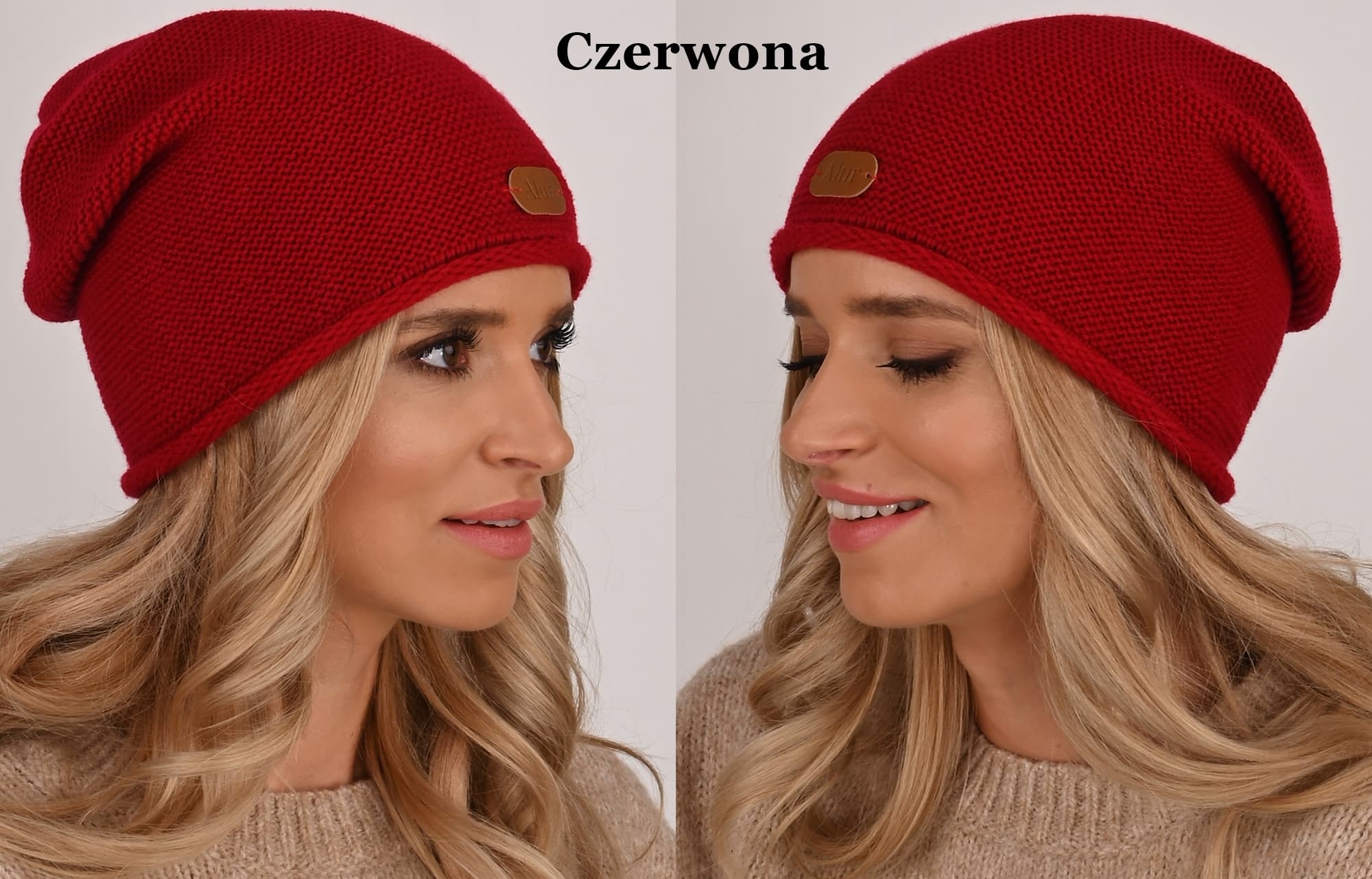 Ciepła kobieca Czapka DAMSKA dziana KOLORY J4