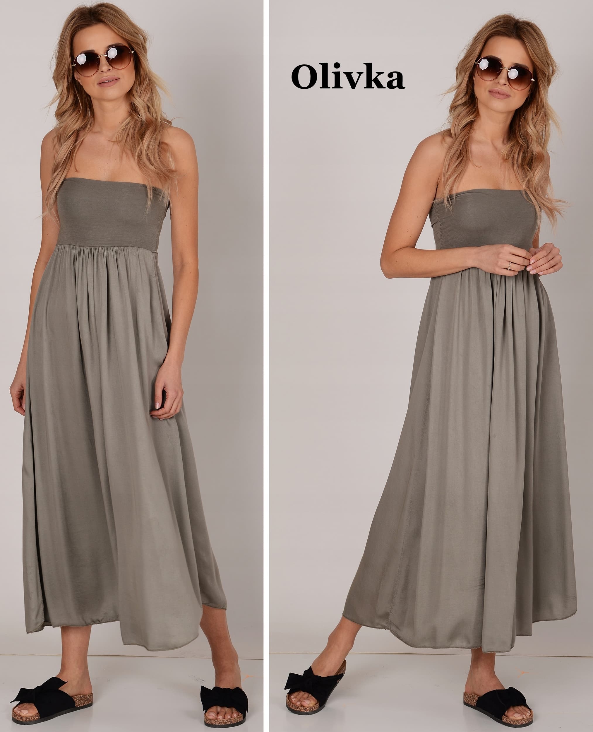 Zwiewna długa spódnica plus size 2XL 3XL 4XL 5XL