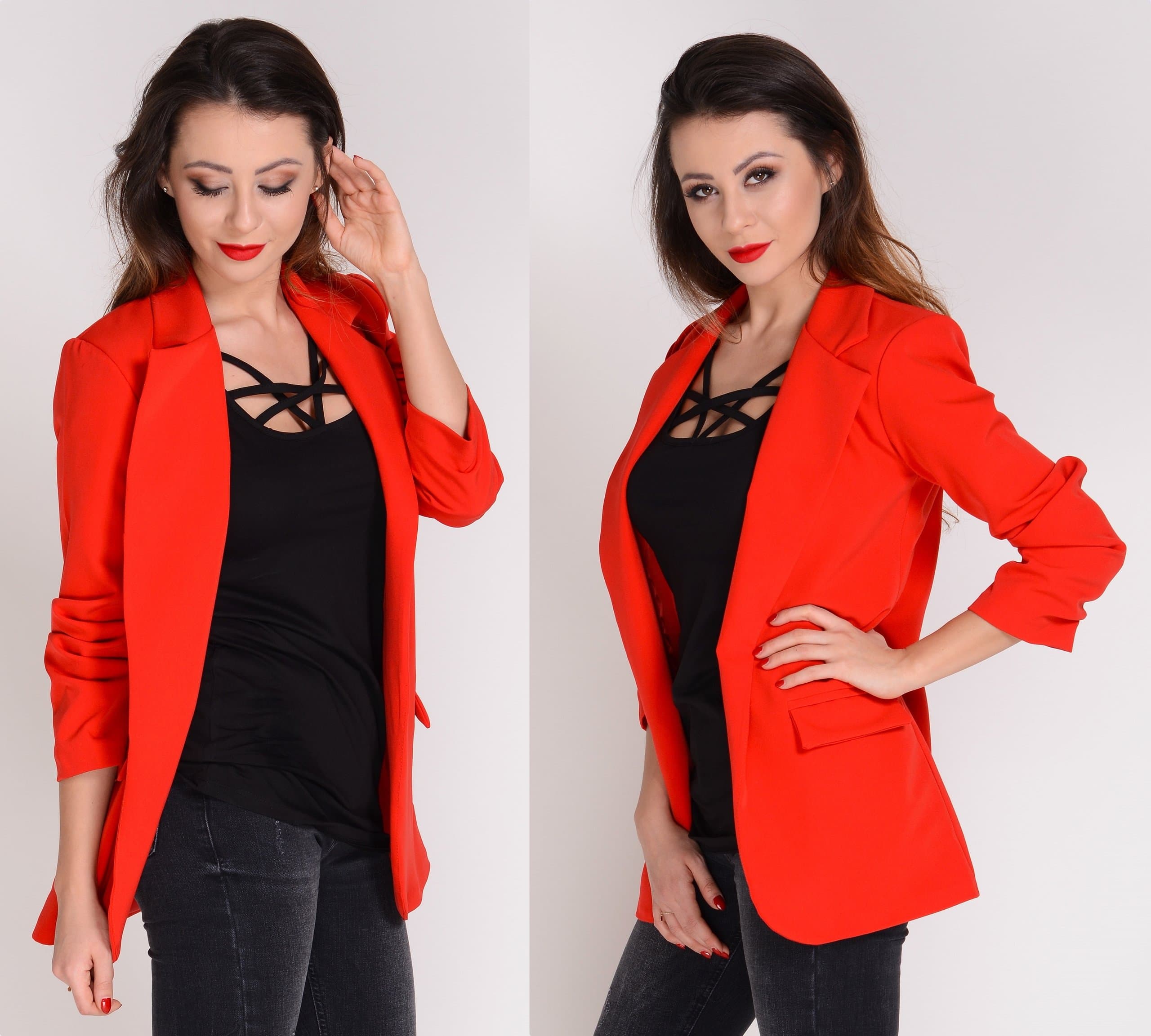 New Włoski Żakiet Elegancka marynarka KOLORY XL/42