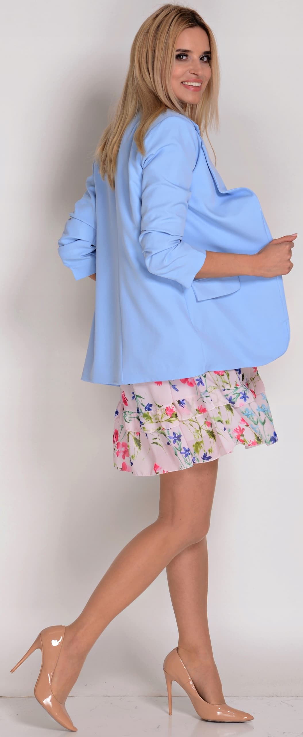 MARYNARKA damska Żakiet Elegancki Blezer 2XL/44