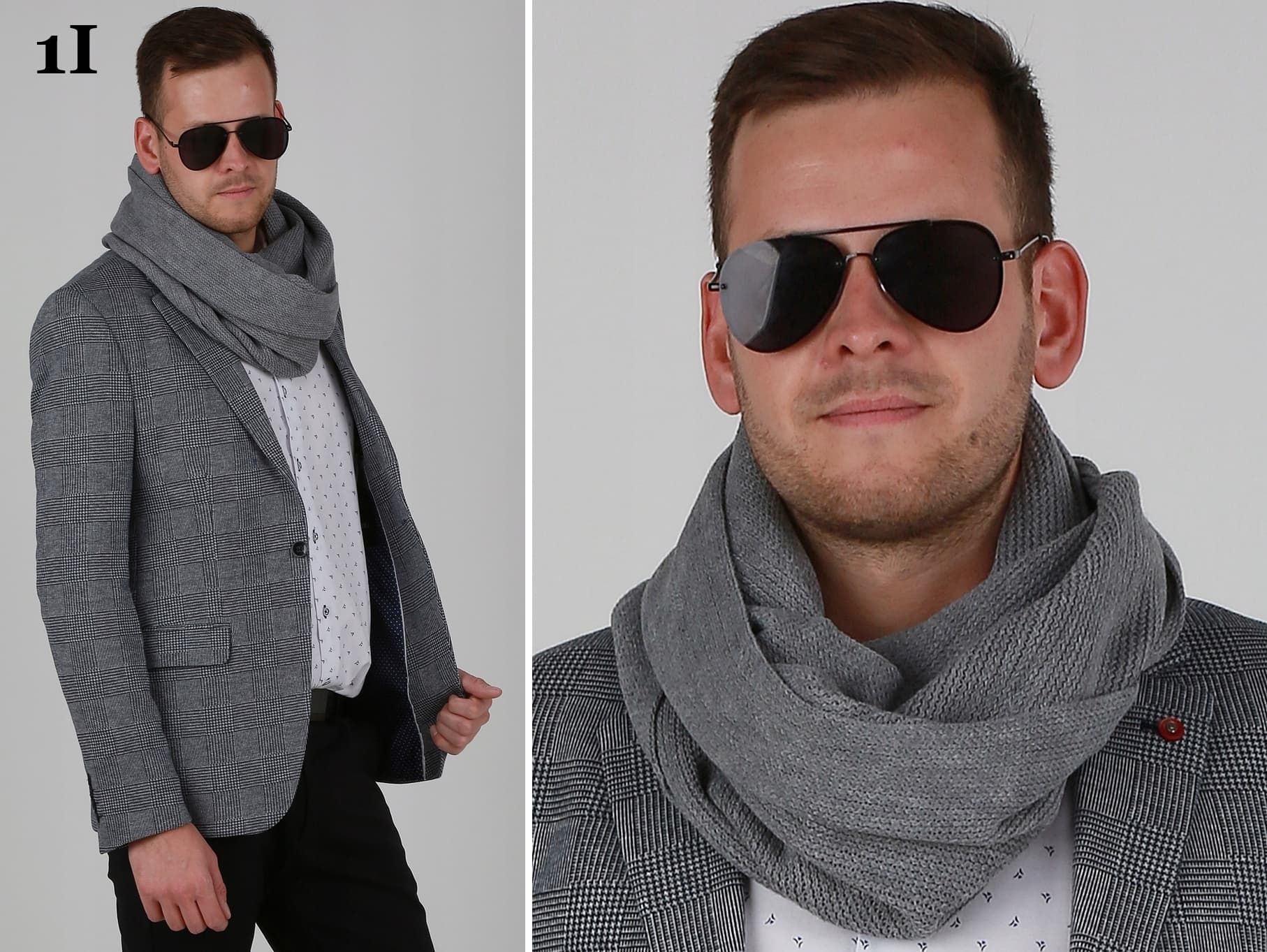 Męski młodzieżowy komin szalik szal tuba wysoka jakośc Polski produkt 1I